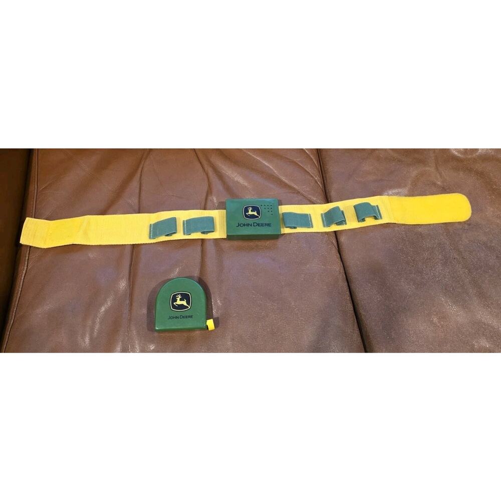 29 Inch John Deere Child Toolbelt Measuring Tape Interactive Pretend Play Works